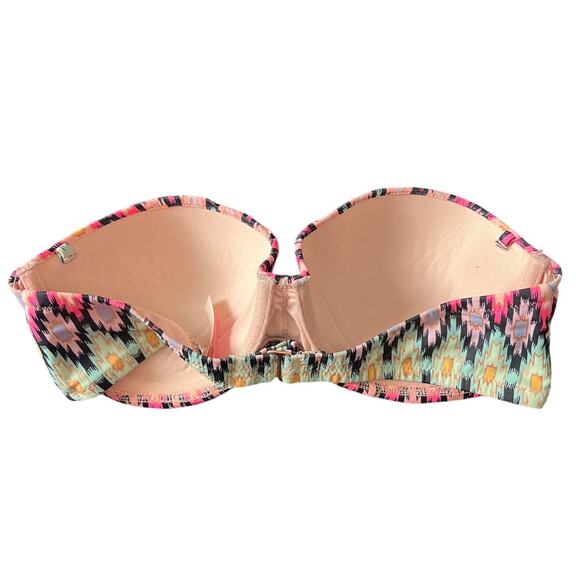 Victoria's Secret Women's Strapless Aztec Tribal Patterned Bikini Top 34C EUC - Picture 2 of 5
